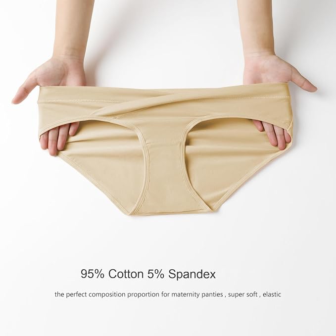 Angelhood 6 Pack Womens Cotton Maternity Underwear, Healthy Maternity Pregnancy - Image 6