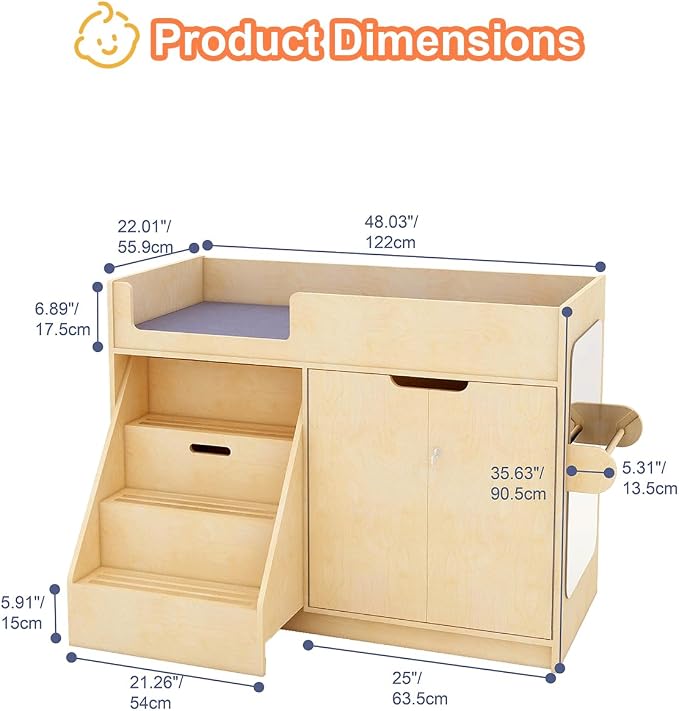 Wooden Baby Changing Table - Image 2