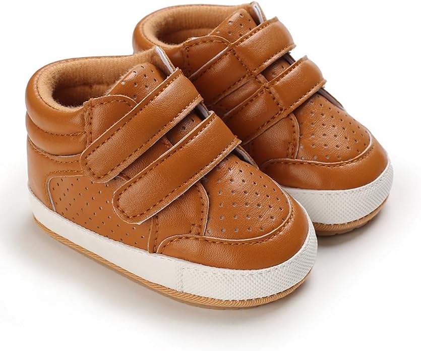 Clowora Baby Boys Girls Shoes Non-Slip Rubber Sole Sneakers Infant First - Image 4