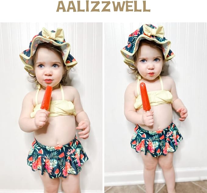 Aalizzwell Baby Girl 2-Piece Bikini Swimsuit - Image 2