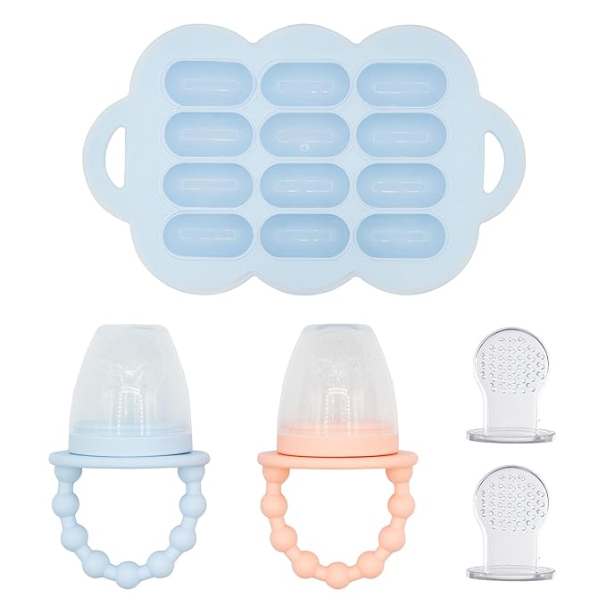 WeeSprout Silicone Baby Food Feeders + Freezer Tray by WeeSprout