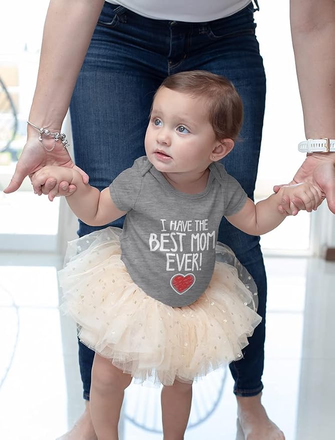 Tstars I Have the Best Mom Ever Baby Bodysuit Newborn Outfit Gift - Image 3
