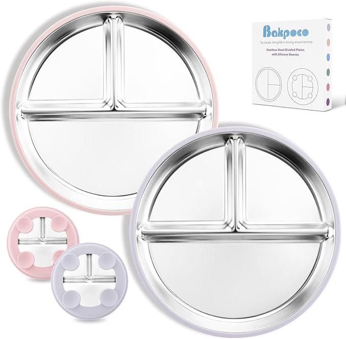 Stainless Steel Baby Plate by Bakpoco