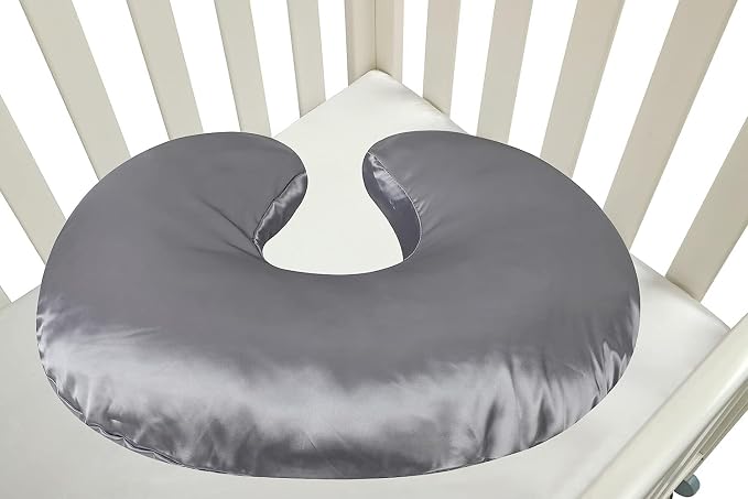Satin Nursing Pillow Cover Set 2 Pack Ultra Soft Silk Compatible - Image 5
