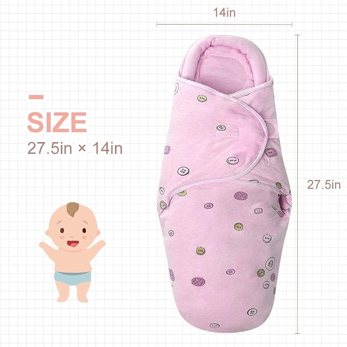 Premium Soft Cotton Baby Swaddle Blankets, Unisex Baby Blanket Wrap - Image 2