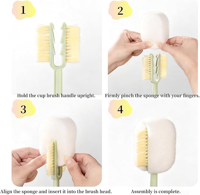 5 in 1 Bottle Cleaning Brush Set, Water Bottle Cleaner Brush, Straw Cleaner - Image 8