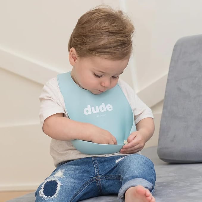 Baby Bib for Eating by Bella Tunno, Adjustable Fit for Babies 4-12 months & - Image 2