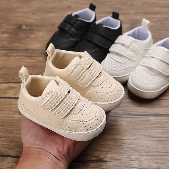 Clowora Baby Boys Girls Shoes Non-Slip Rubber Sole Sneakers Infant First - Image 4
