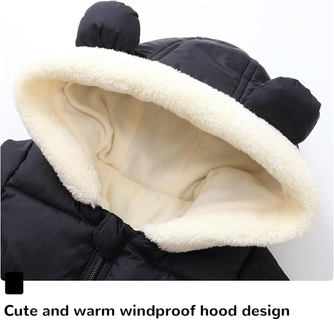 Newborn Baby Snowsuit Cute Boy Clothes Toddler Girl Snow Suits Jacket - Image 3