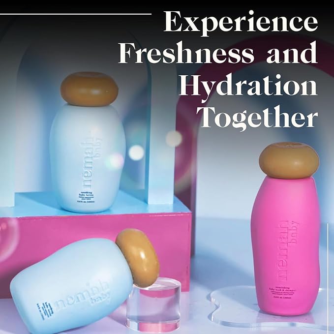 Nemah - Soothing 2-in-1 Baby Shampoo & Wash and Calming Body Lotion, a - Image 3