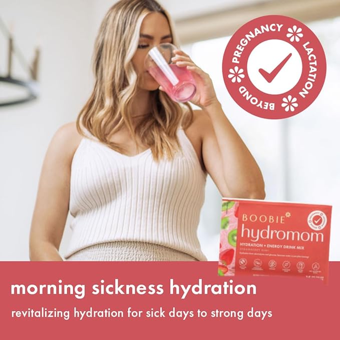 Boobie Hydromom Superfood Electrolyte Drink Mix, Strawberry Kiwi | Refreshing - Image 4