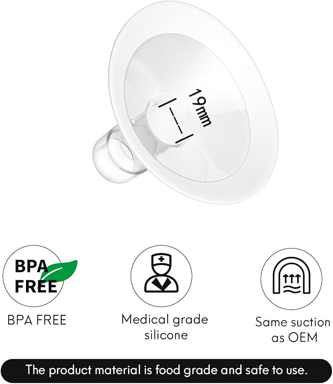 Replace Flanges 2-Pack of 19mm Breast Shields Compatible - Image 7