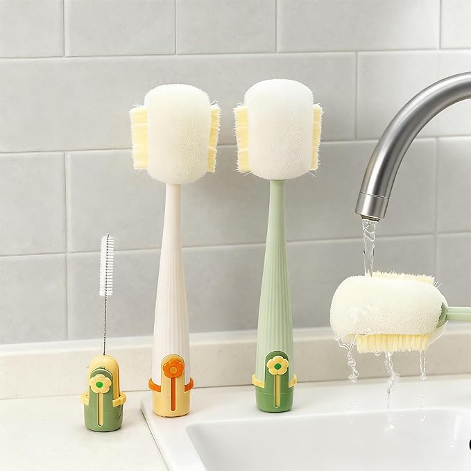 5 in 1 Bottle Cleaning Brush Set, Water Bottle Cleaner Brush, Straw Cleaner - Image 7