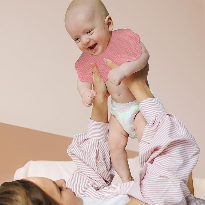 Baby Bibs Muslin Drool Teething Drooling Bibs - Image 4