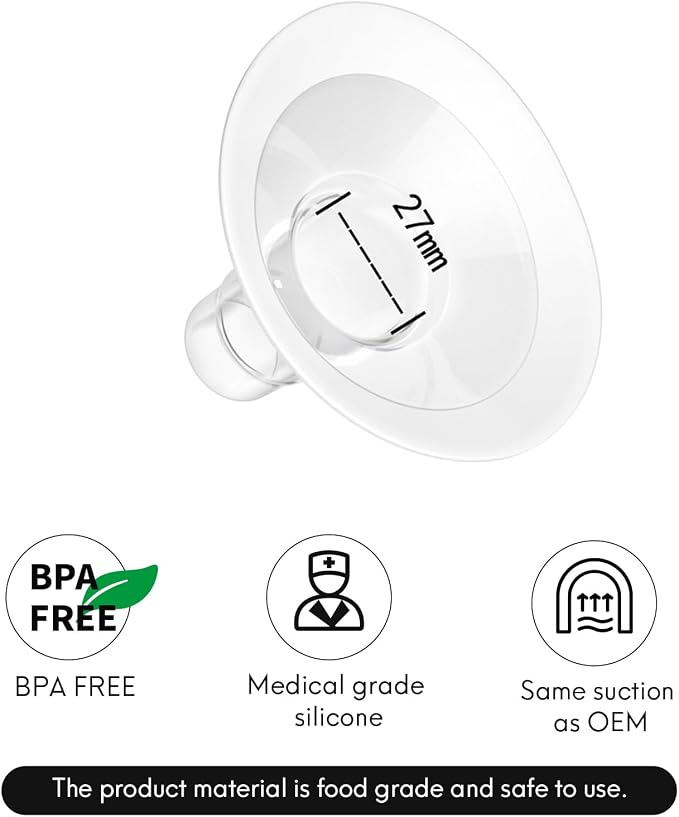 Replace Flanges 2-Pack of 27mm Breast Shields Compatible - Image 7