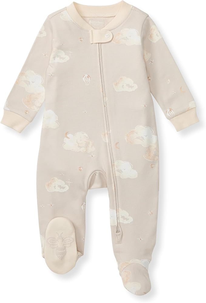Burt’s Bees Baby Boys' One-Piece Sleep and Play 100% Organic Cotton PJs by BurtsBeesBaby