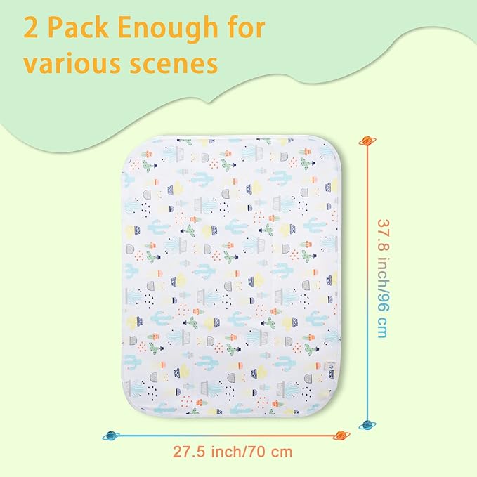 Baby Changing Pad Changing Table Pads Waterproof Large Size 37.5x27.5 Inch - Image 4