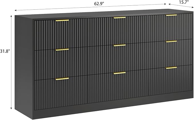 9 Drawer Dresser for Bedroom - Image 5