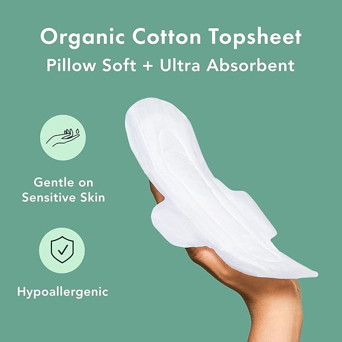 Rael Pads for Women, Organic Cotton Cover - Image 4