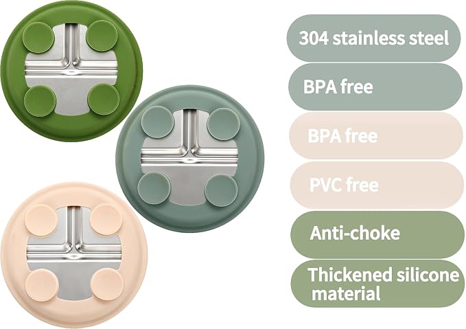 3Pack Sainless Steel Kids Plates - Image 6
