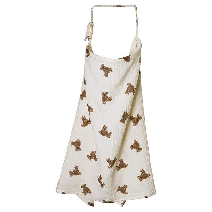 Muslin Nursing Cover for Baby Breastfeeding, Breathable 100% Cotton by DecorateYourLife