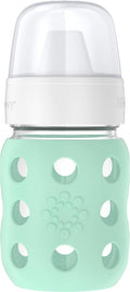 Lifefactory 8-Ounce Wide Neck Glass Baby Bottle by Lifefactory