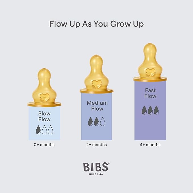 BIBS Baby Bottle 270 ml Latex Nipple 4 Pack - Image 3