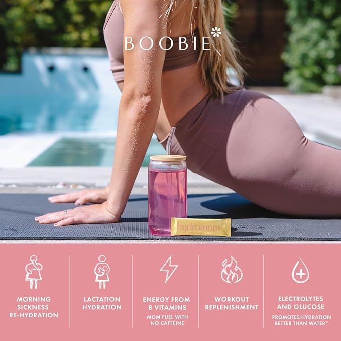 Boobie Hydromom Superfood Electrolyte Drink Mix, Watermelon Yuzu | Refreshing - Image 8