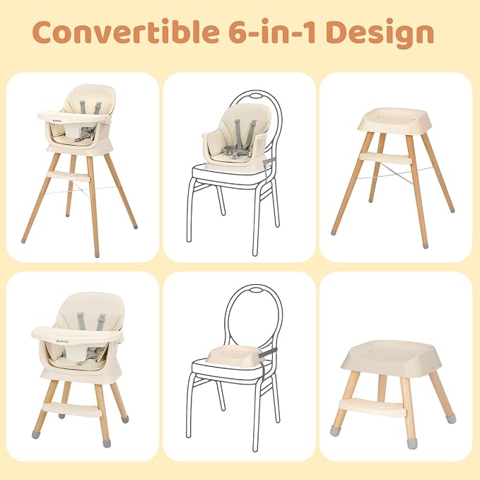 Ezebaby Portable Baby High Chair, High Chairs - Image 5