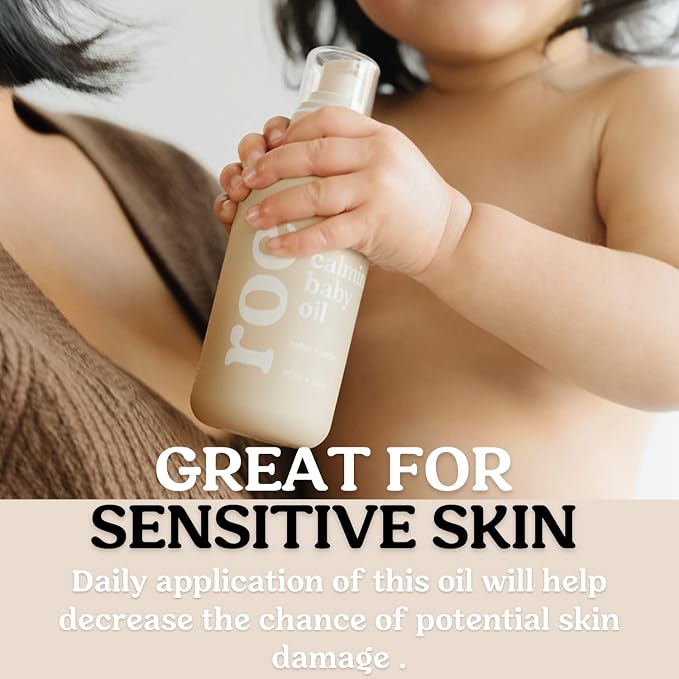 Roe Wellness Baby Oil Calming & Soothes, Hydrates Rough and Irritated Skin | - Image 4