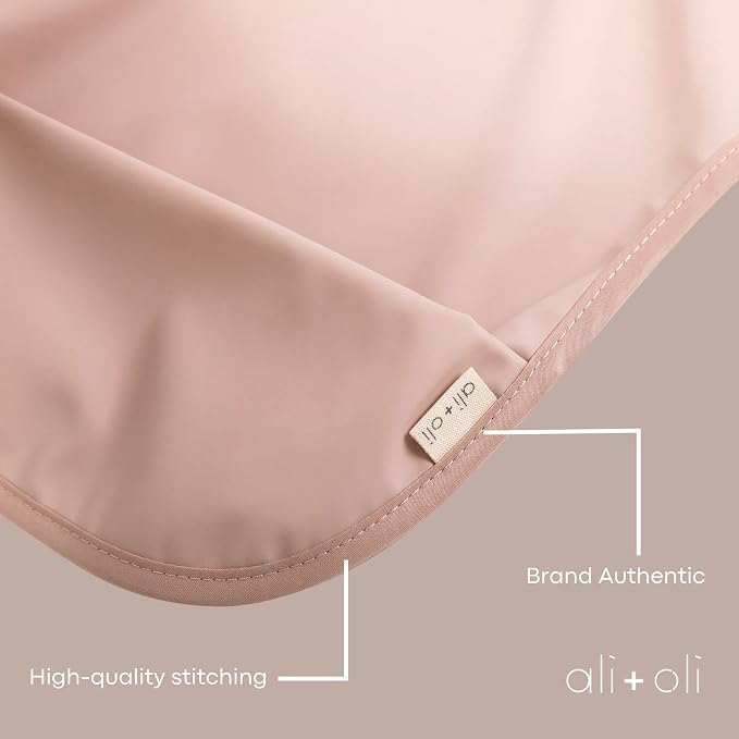 Ali+Oli Smock Bibs for Babies, BPA-Free Oeko-Tex Certified, Waterproof Baby - Image 9
