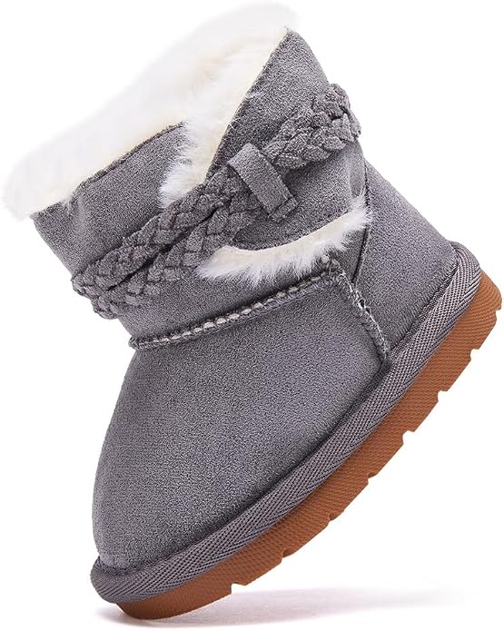 BMCiTYBM Girls Boys Snow Boots Warm Winter Fur Lined Baby Shoes by BMCiTYBM