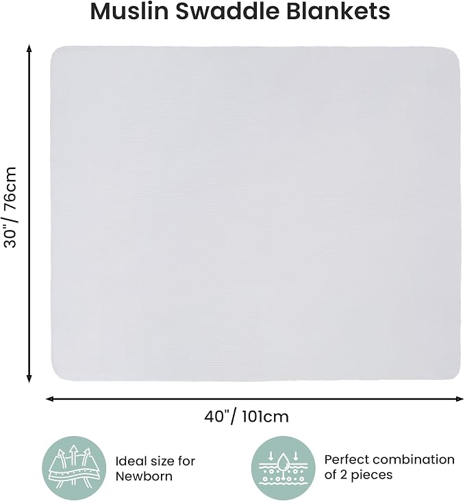 Jersey Swaddle Blanket, Ultra Soft Stretchy Receiving Blanket, Baby Girl - Image 3