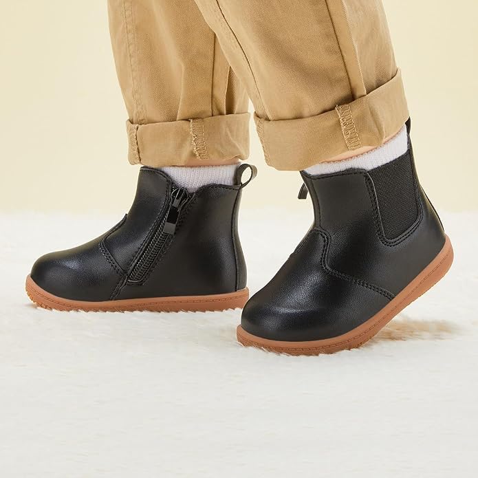 BMCiTYBM Baby Boys Girls Boots Infant Shoes First Walking Booties - Image 2