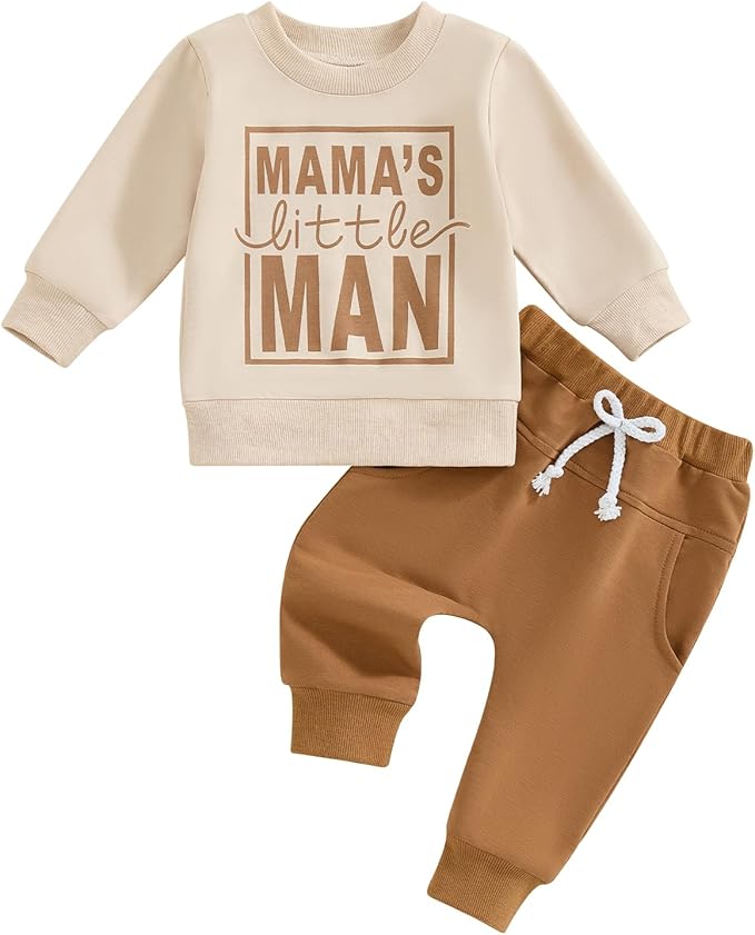 Toddler Baby Boy Fall Winter Outfit Long Sleeve Letter Print Sweatshirts and by Sejardin