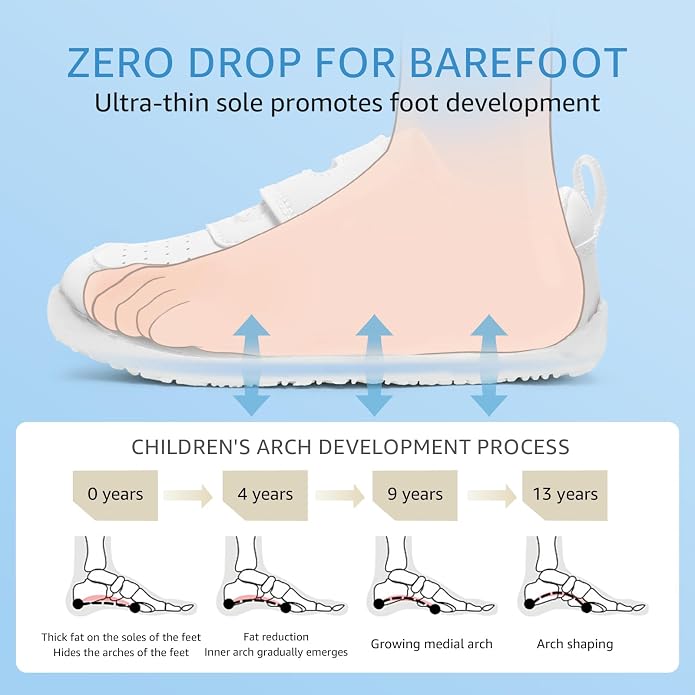 Toddler Wide Toe Box Barefoot Shoes Boys Girls Sneakers Zero Drop Kid Tennis - Image 4