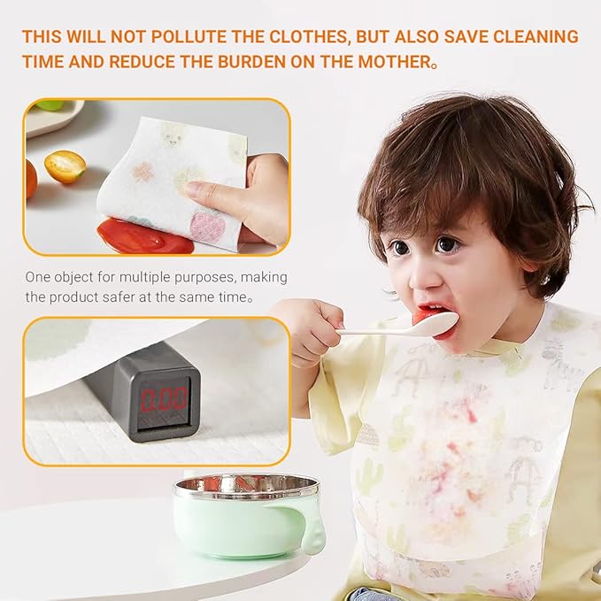 30/60pcs Baby Disposable Bibs-Individually Packaged, Leak Proof and Convenient - Image 4