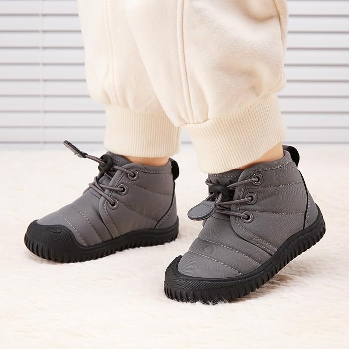 BMCiTYBM Toddler Baby Winter Snow Boots Boy Girl Faux Fur Warm Non Slip First - Image 2