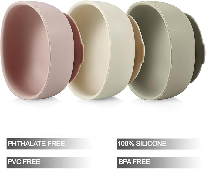 PandaEar 3 Pack Silicone Suction Bowls - Image 2