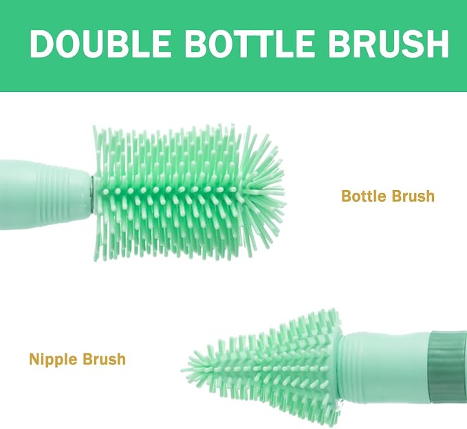 Travel Bottle Brush, 6-in-1 Portable Travel Bottle Cleaner Kit - Image 4