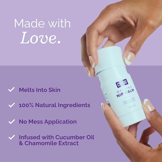 Melting Nip Balm for Sore Nipples, Baby-Friendly Postpartum Essential, - Image 7