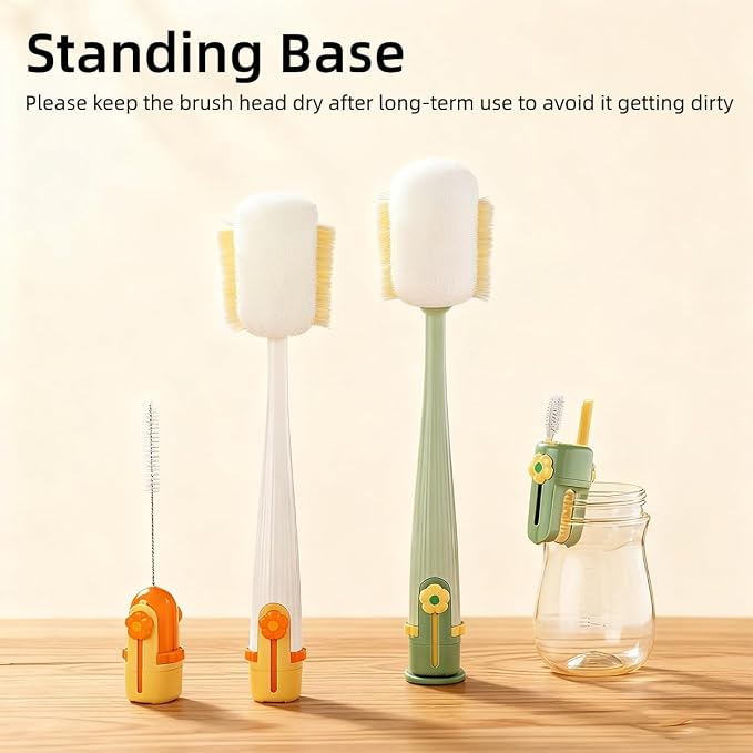 5 in 1 Bottle Cleaning Brush Set, Water Bottle Cleaner Brush, Straw Cleaner - Image 3