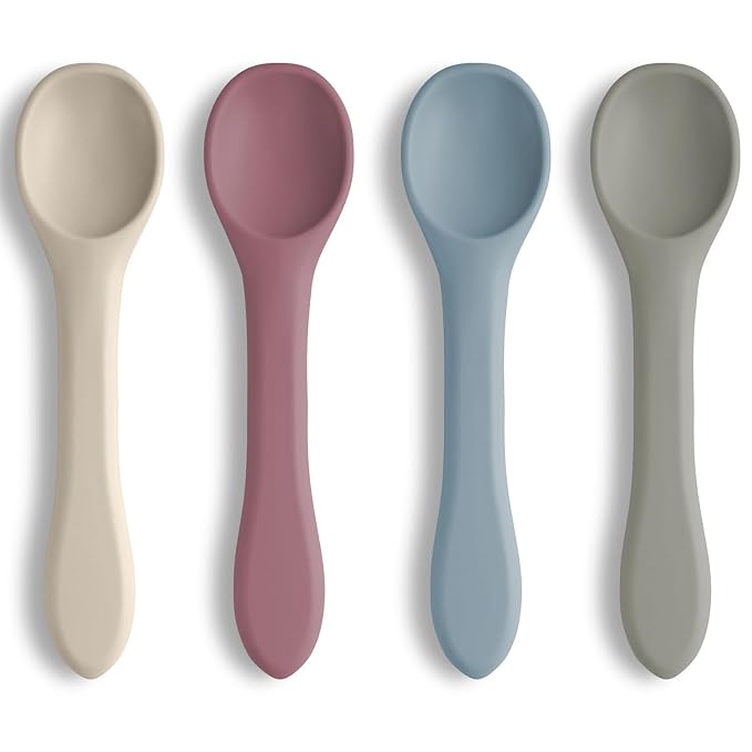 Vicloon Silicone Baby Feeding Spoons, Baby Led Weaning Feeding Supplies by Vicloon