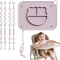 1 Pack Silicone Mat for Babies, Baby Placemat Built-in Suction Base and by Unknown