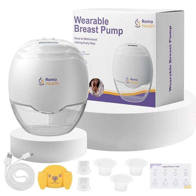 ROMO-GLE/21 Breast Pump Hands Free, Wearable Breastfeeding Pump, Electric by Unknown