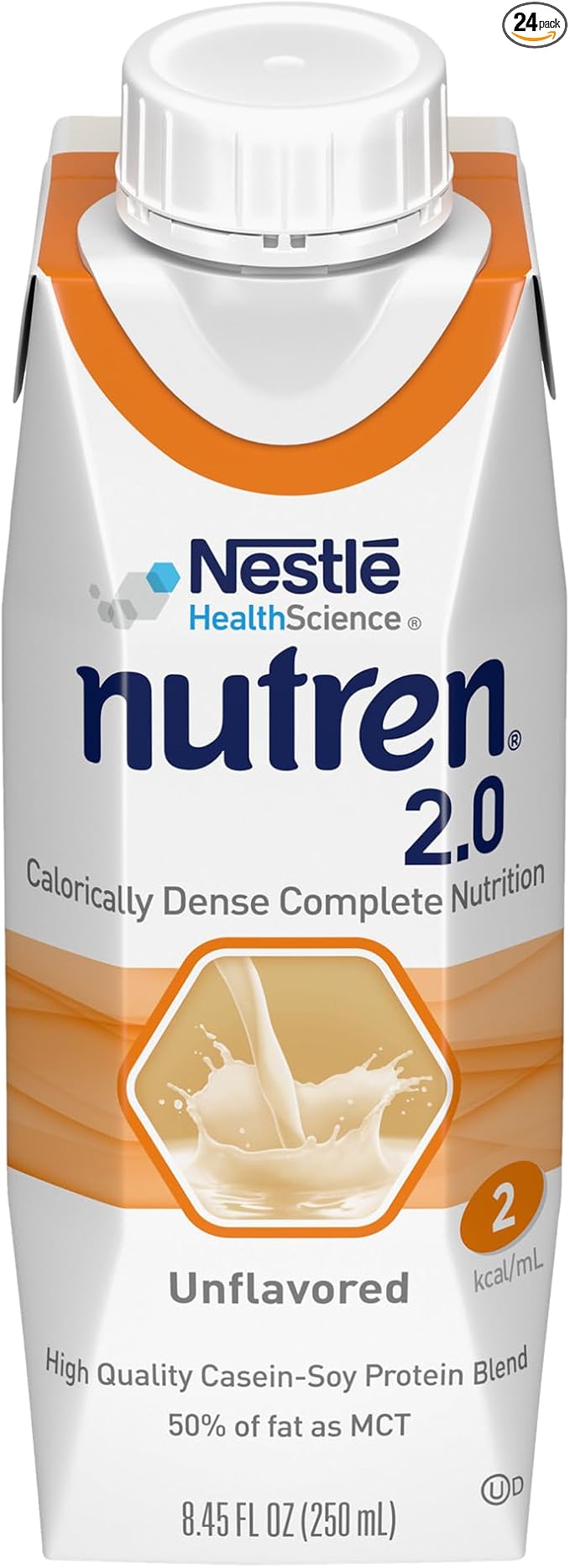 Nutren Calorically-Dense Tube Feeding Formula, Unflavored, 8.45 Fl Oz or 250 mL by Nutren
