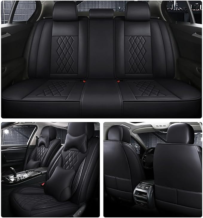 Leather Car Seat Covers for Volkswagen Atlas 2019-2023 Waterproof, Breathable - Image 2