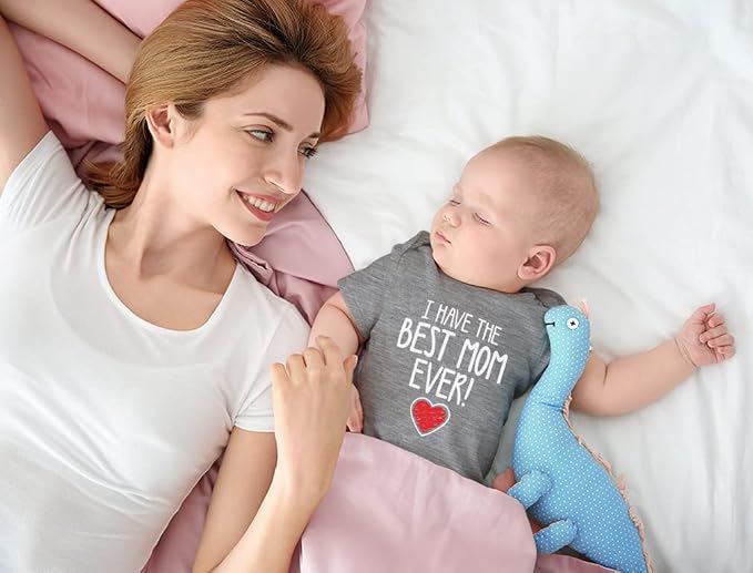 Tstars I Have the Best Mom Ever Baby Bodysuit Newborn Outfit Gift - Image 4