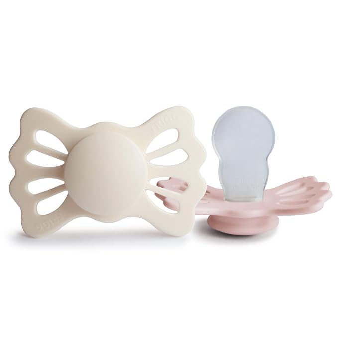 FRIGG Lucky Symmetrical SilkySoft Silicone Baby Pacifier | Made in Denmark | by mushie