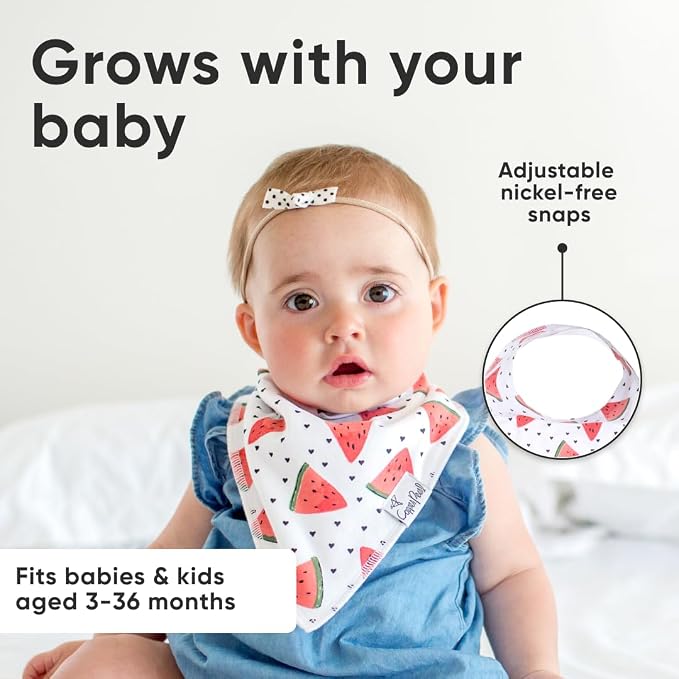 Copper Pearl 4 Pack Soft Cotton Baby Bibs - Image 5